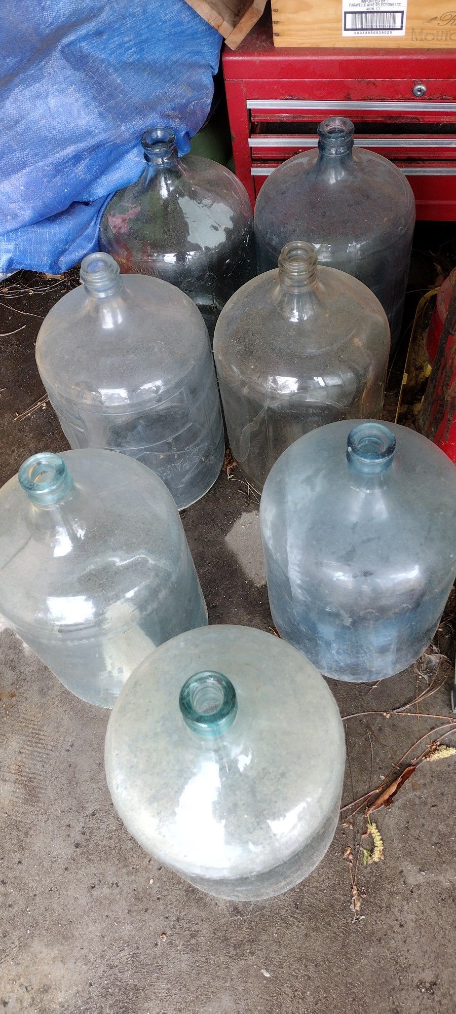 1930s Arrowhead Sparkletts 5 Gallon Water Bottle Jugs 