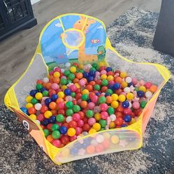 Ball Pit With Basketball Hoop