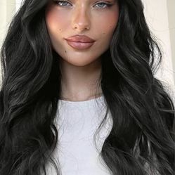 20 Inch 6PCS Hairpieces Long Wavy Soft Thick Hair Extensions clip ins #127