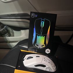 White LED Light Wireless Mouse