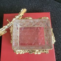 Bargain Blast! From Hollywood Regency Collection  Trinket, Jewelry Pearl detail Box RARE