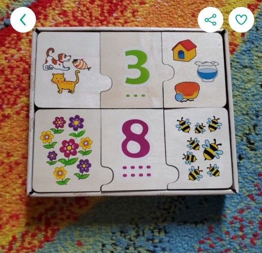 Wooden Numbers Puzzle