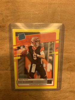 Joe Burrow - Yellow Press Proof Rookie Card