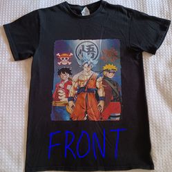 Naruto Shirt Men's Size Small & Hair Hat $8 for Both