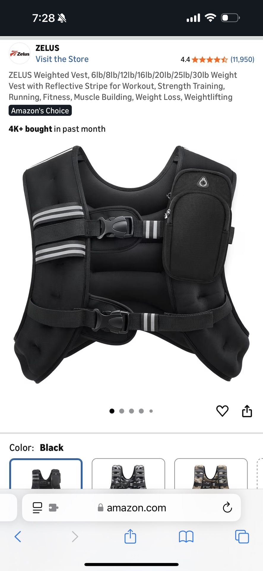 25 lb Weighted Vest