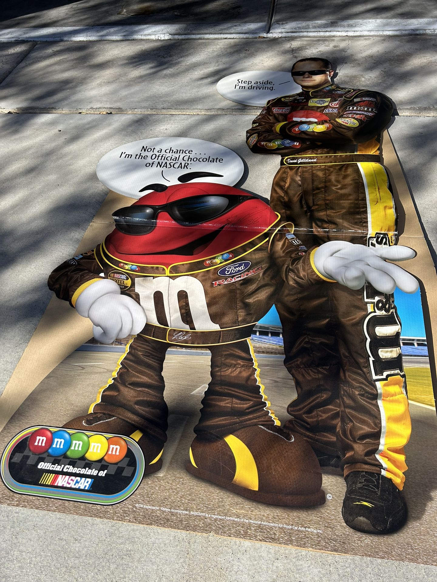 David Gilliland Autographed Life Size Cardboard Cutout