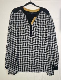 Ashley Stewart Houndstooth Tunic – Size 22/24
