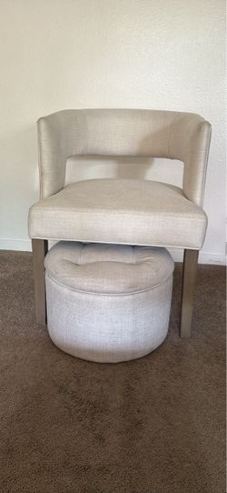 Accent Chair and Ottoman Set