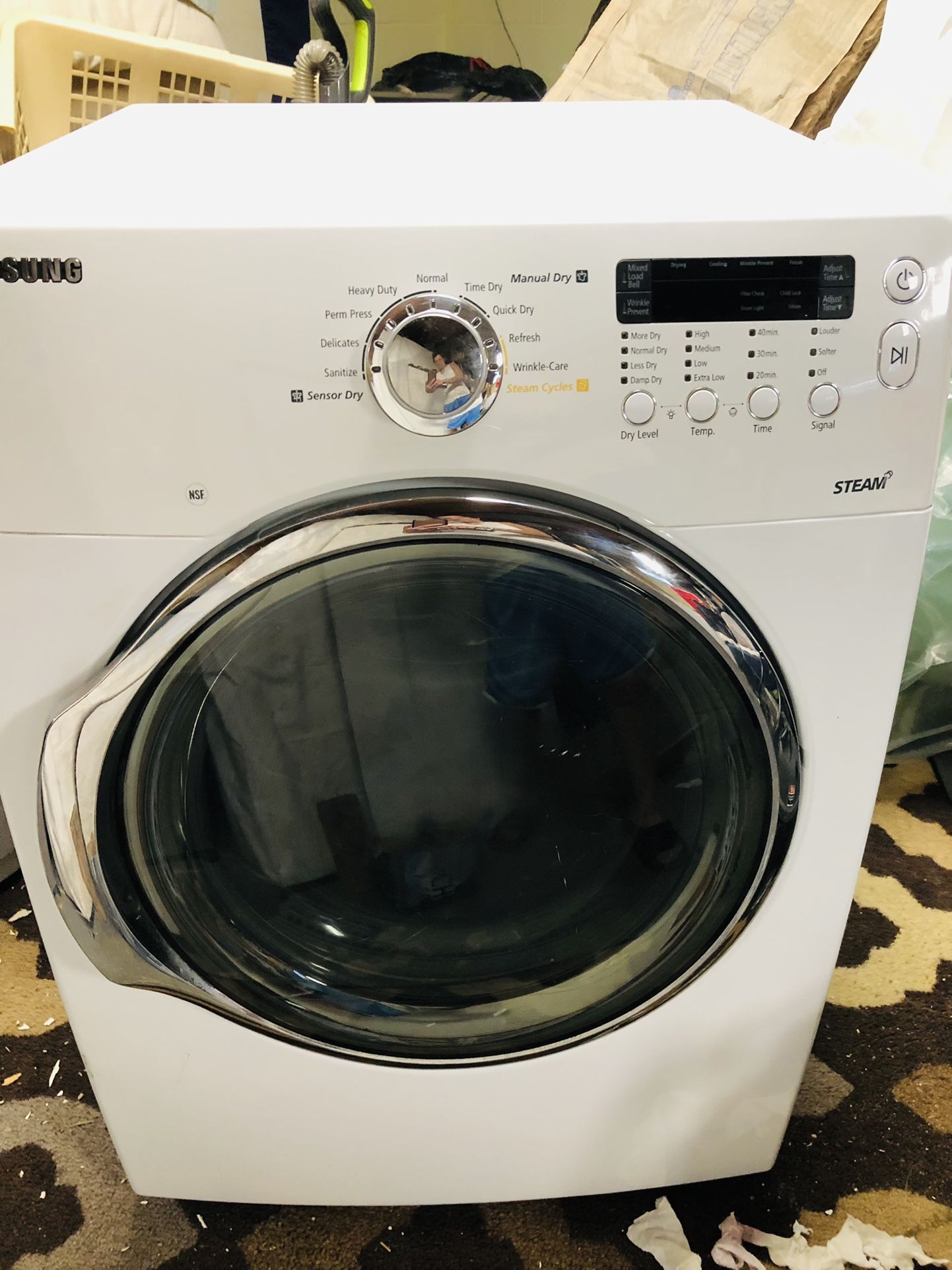 Dryer Electric Samsung With The Steam Option