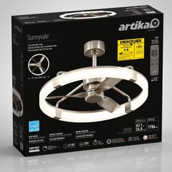 Sunnyvale 28 in. LED modern ceiling fan - with remote