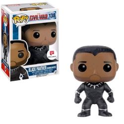 NEW Funko POP! Black Panther 138 UNMASKED Marvel Captain America Civil War. Walgreens Exclusive (box damage)