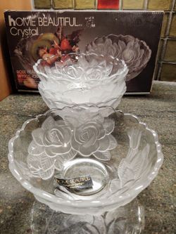 Vintage Crystal Dessert Bowls