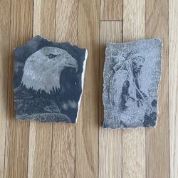 Eagle And Chief Photo On Rock 