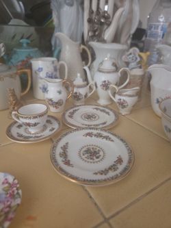 Vintage Coalport Bone China Miniature Tea Set