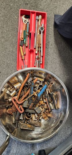 Various sockets and miscellaneous tools
