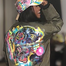 Bomber Jacket Custom Design Jacket For Men & Hat