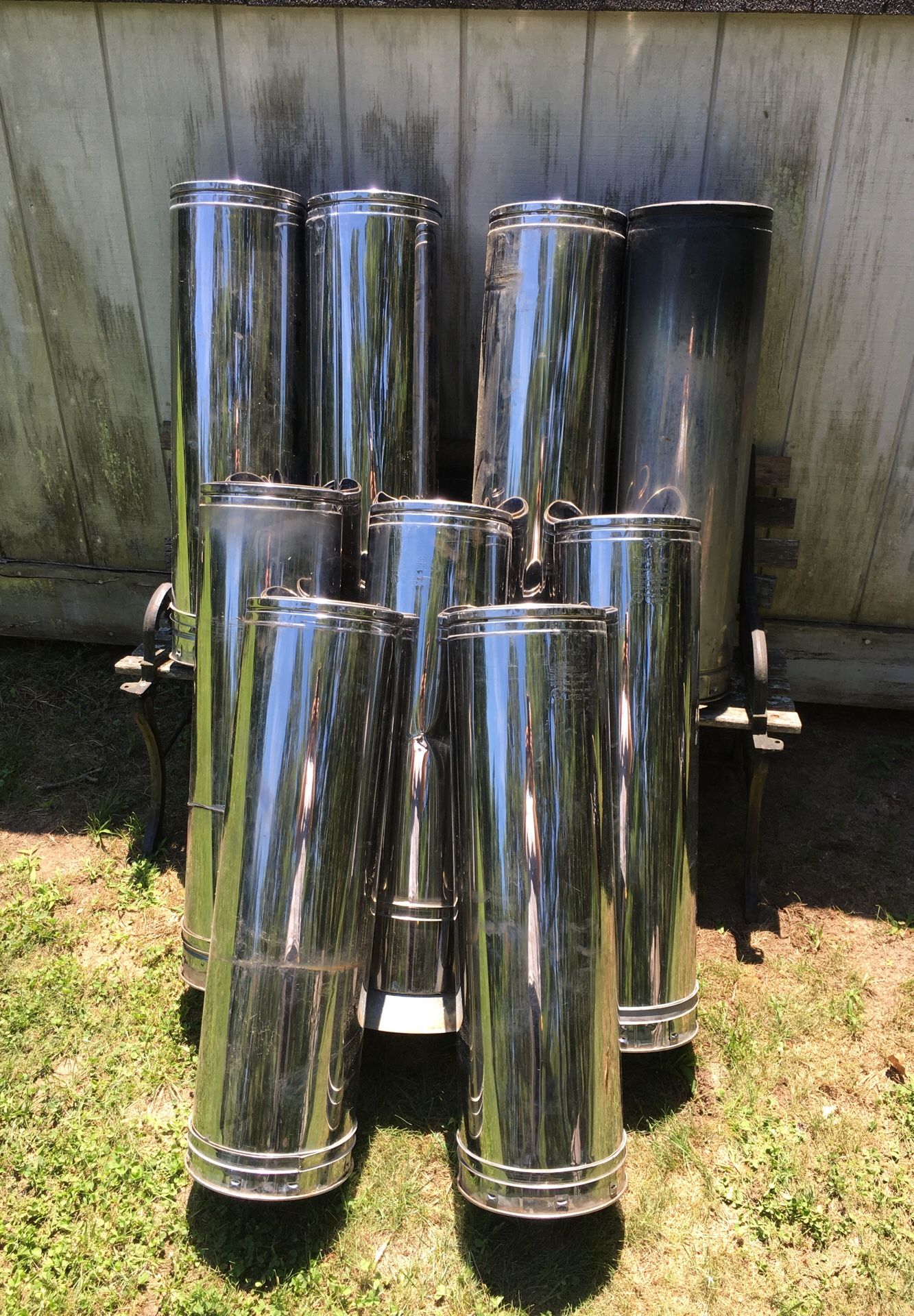 Hart -n- Cooley 7” stainless insulated chimney pipe used. Triple wall good  shape for Sale in Hammonton, NJ - OfferUp