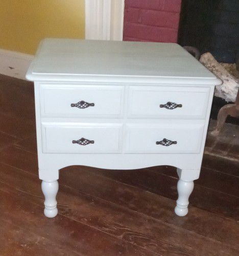 Antique End Table, Bedside Table 