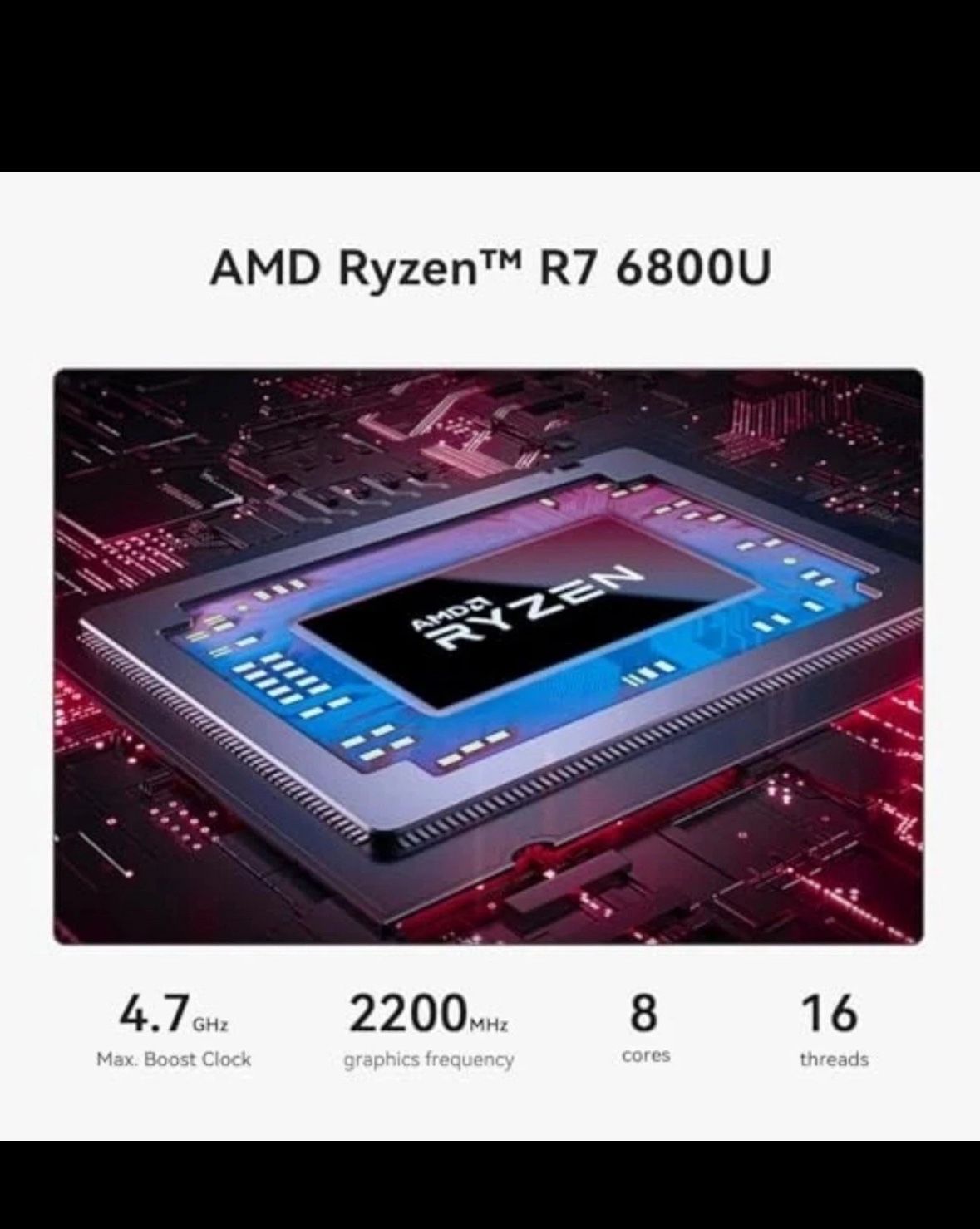 SER5 Max Mini PC, Mini Computers with AMD Ryzen 7 6800U (8C/16T, up to 32G 1TB