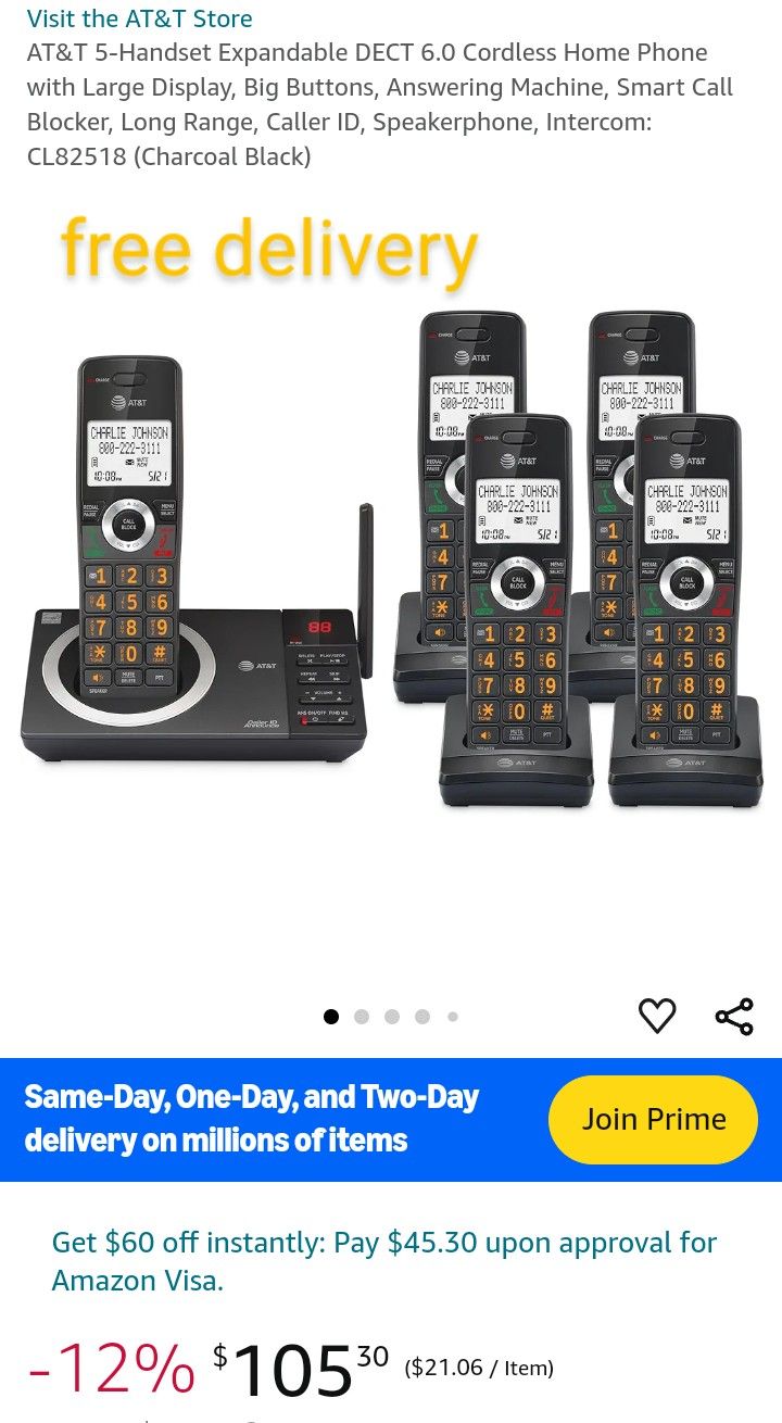 NEW set of office phones house phones landline phone set NUEVO juego de teléfonos para hogar o oficina