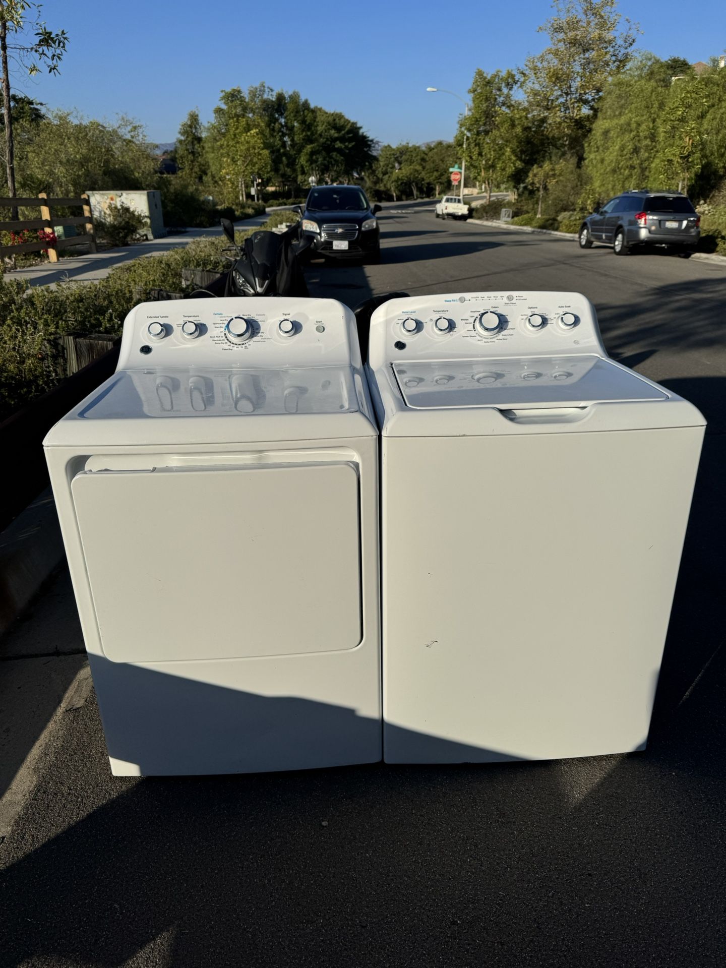 GE Washer And Electric Dryer