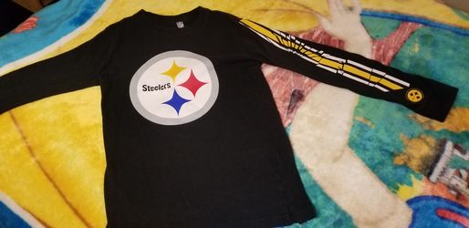 NFL Pittsburgh Steelers long Sleeve Shirt Black Size S-ch-8