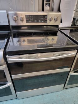 Samsung electric stove stainless steel double oven 👌