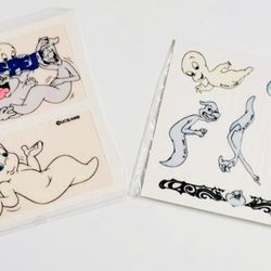 Vintage (1995) Pizza Hut Promo Casper Boo-Gluers Stickers (2 Packs)