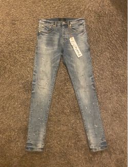 Dark blue paint splatter purple brand jeans - size 28 - open to offers