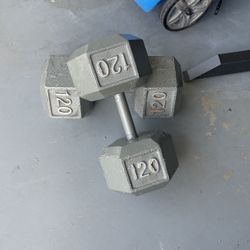 120 Lbs Dumbbells 