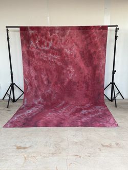 6x9 ft Burgundy Red & Gray Abstract Backdrop Dyed Background Photography Backdrop
