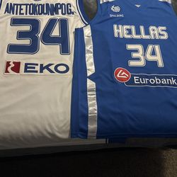 Giannis Antetokounmpo Greek Jerseys Home And Away