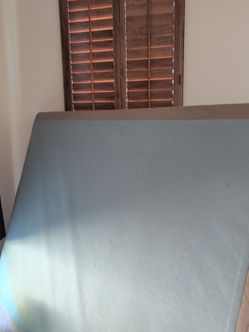 Queen box spring, frame and headboard