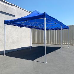 $185 (New) Heavy duty 10x20 ft ez pop up canopy outdoor party tent instant shades w/ carry bag