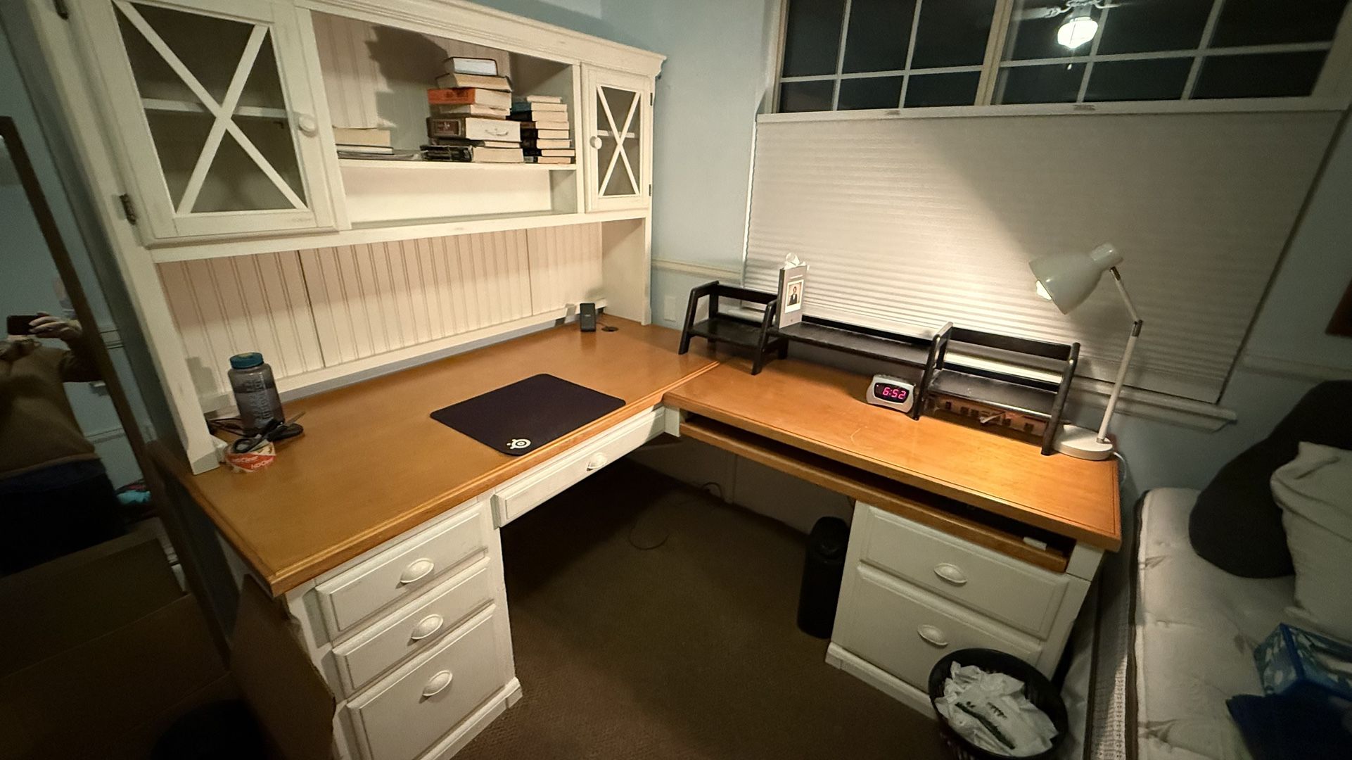 Desk and Hutch And Side Desk