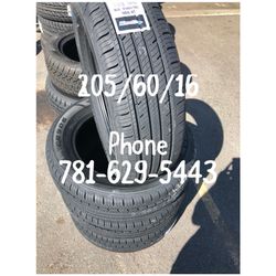 New tires 205/60/16 $299 all four free installation and balancing