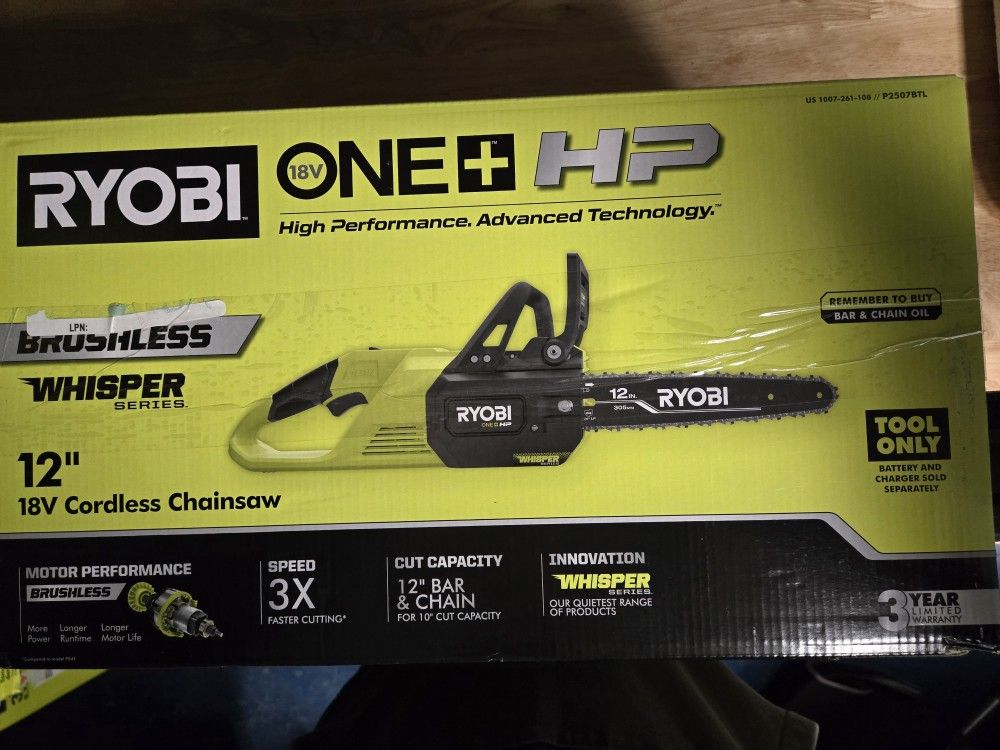 Ryobi Chainsaw New