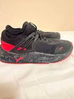 Puma Black and Red Sneakers