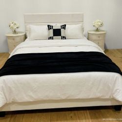 Queen Size Bed Frame + Mattress – Like New 