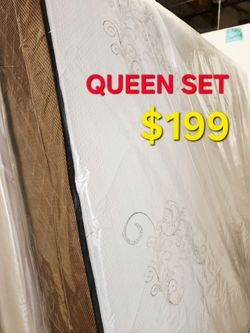 Brand New  !! Queen set  $199 (( Mattress And Box Spring  ))
