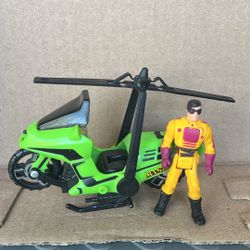 M.A.S.K. 1985 Condor Motorcycle/Helicopter with Brad Turner  Figure