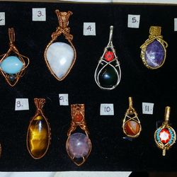 Wire-wrapped Pendants