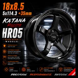 Katana Racing HR05 Wheels – 18x8.5 | 5x114.3 | +35mm