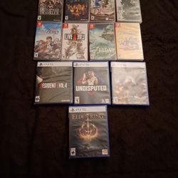 Video Game Lot/bundle Ps5 Nintendo Switch