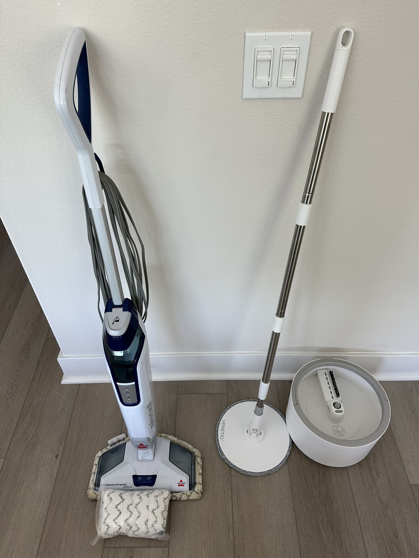 steam mob and a self-cleaning mob with bucket