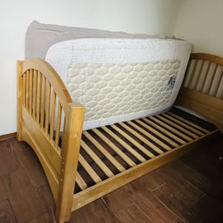 Solid Wood Twin Bed 
