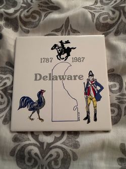 Delaware 1787–1987 Bicentennial Ceramic Tile
