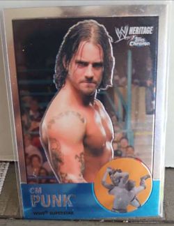 2007 Topps Chrome WWE CM Punk