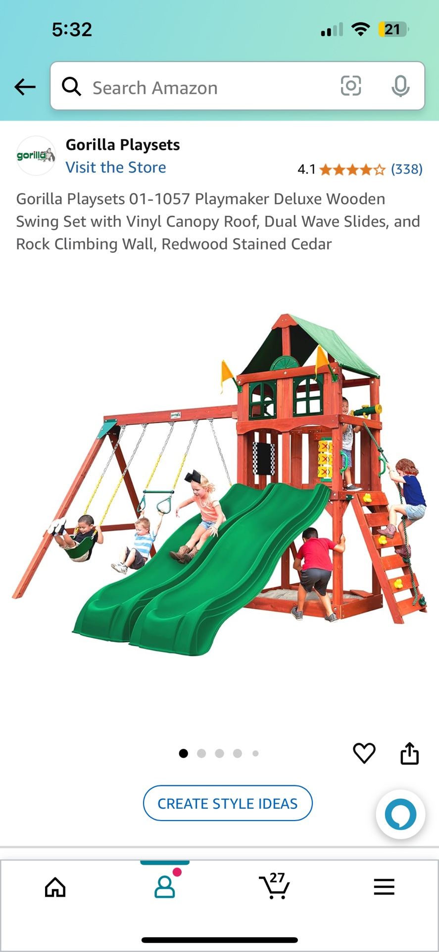 Brand New Gorilla Swing Set