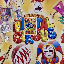 The Amazing Digital Circus Birthday Party Decoration Supplies. 